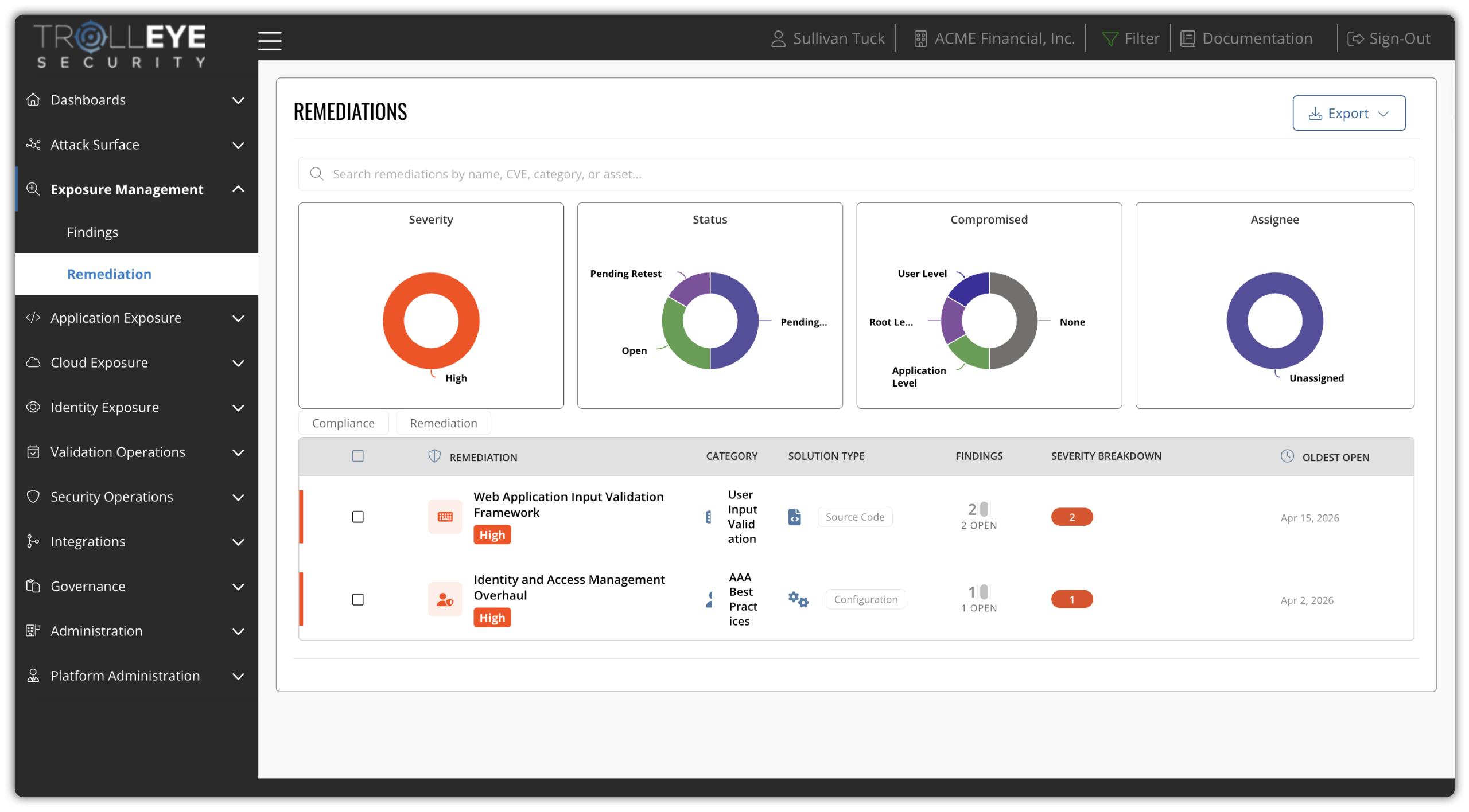 TrollEye CTEM Platform Remediation Initiatives